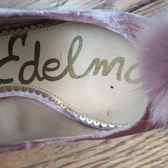 Sam Edelman Pink Velvet Pump Heels - Picture 12 of 12